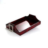 Red Square Faux Bamboo Tray