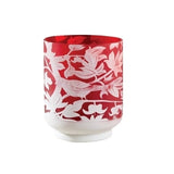 Emma's Bird Glass Vase - Red