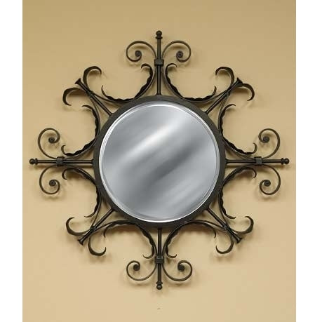 Capital Balcony Round Wall Mirror