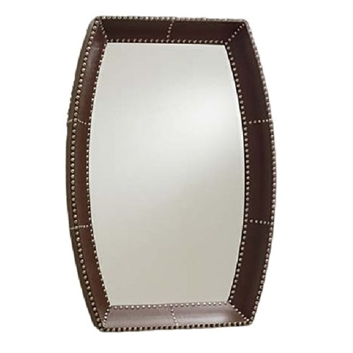 Dark Brown Curved Side Mirror