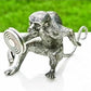 Silver Monkey with Mirror