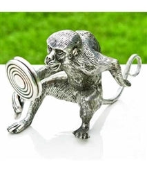 Silver Monkey with Mirror