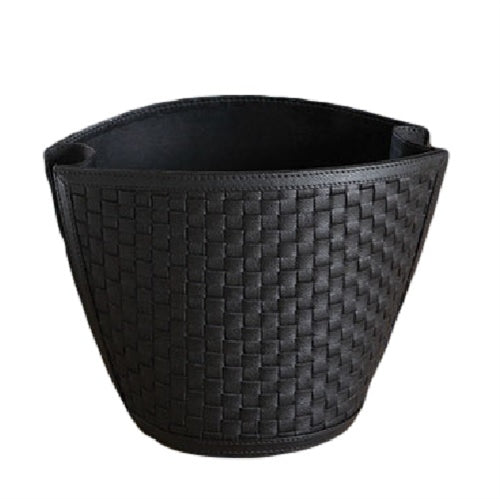 Black Woven Waste Basket