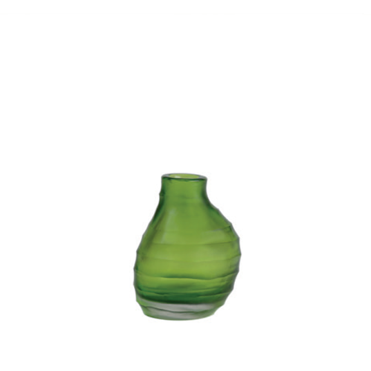 Belly Vase - Clear/Green