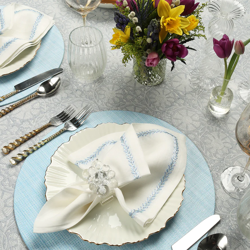 Bella Short Candle Holder in Clear - Set of 2