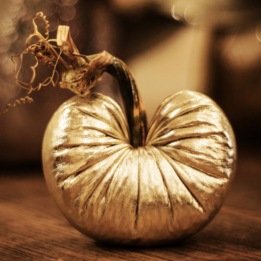 Plush Pumpkin Lambskin Heart of Gold