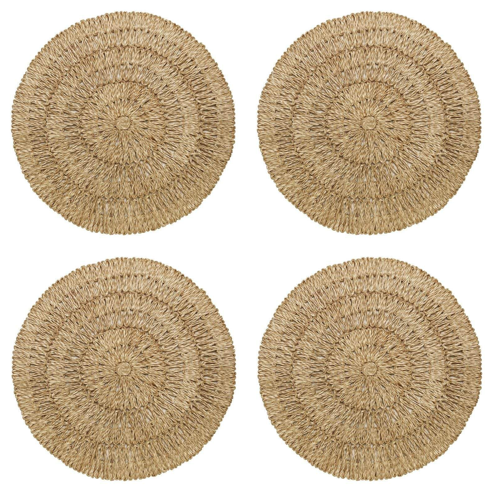 Straw Loop Natural Placemat - Set of 4