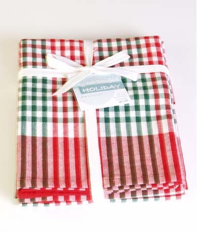 Red and Green Towel Set (Set of 2)