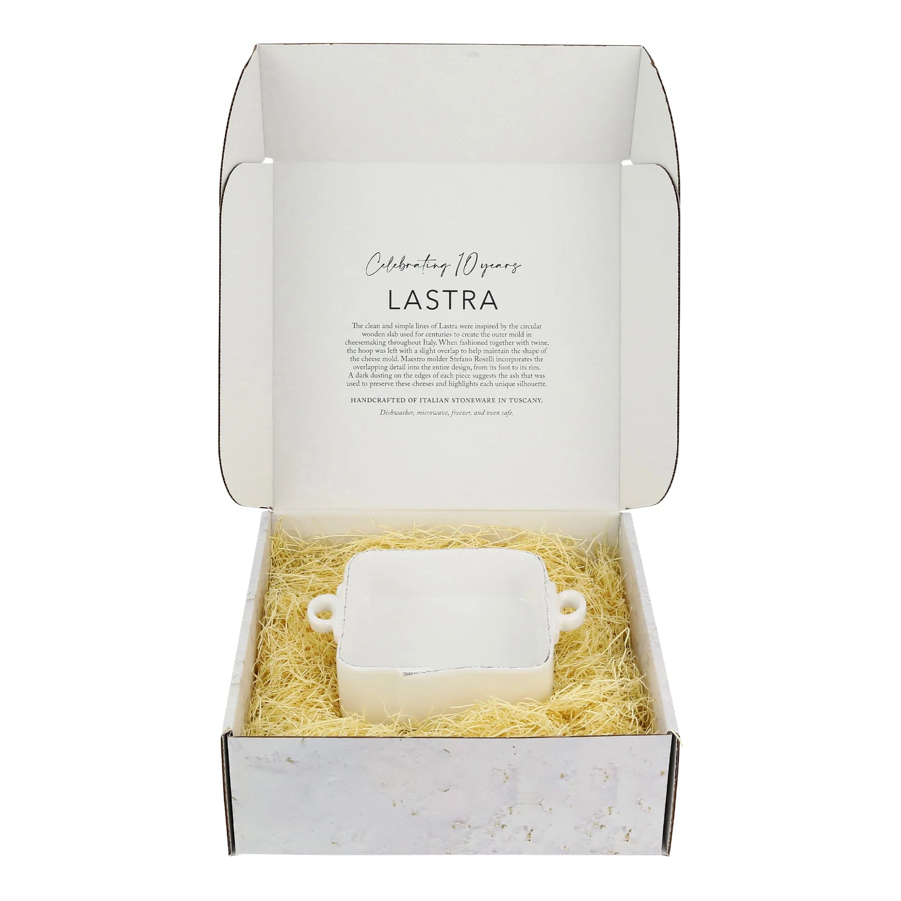 Lastra White Square Baker