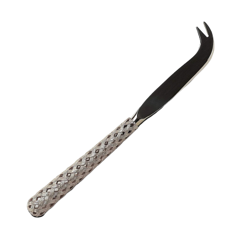 Platinum Braided Cheese Knife