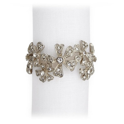 Platinum Garland Napkin Jewels (Set of 4)