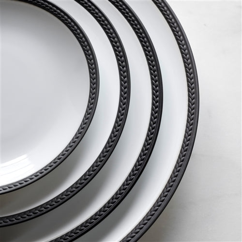 Black Soie Tressee Dinnerware Collection