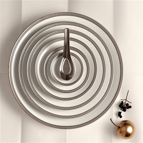 Platinum Soie Tressee Dinnerware Collection