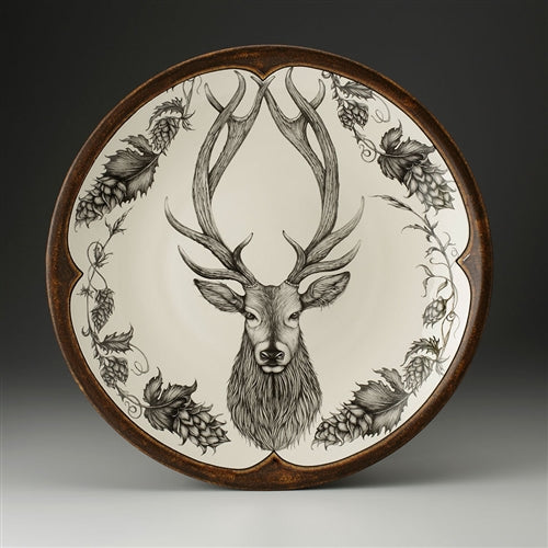 Red Stag Large Round Platter