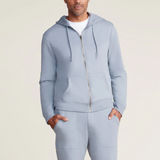 Malibu Collection Men's Pima Cotton Fleece Zip Hoodie
