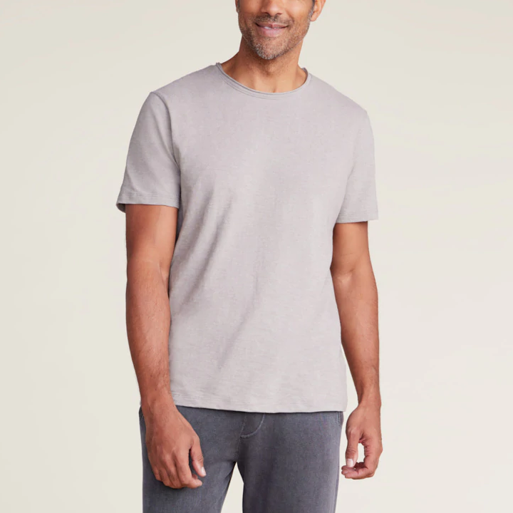 Malibu Collection Men's Slub Cut Neck T-Shirt