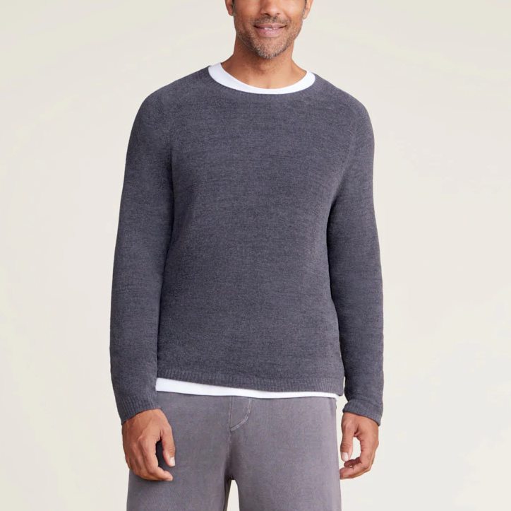 CozyChic Ultra Lite Men’s Raglan Pointelle Pullover