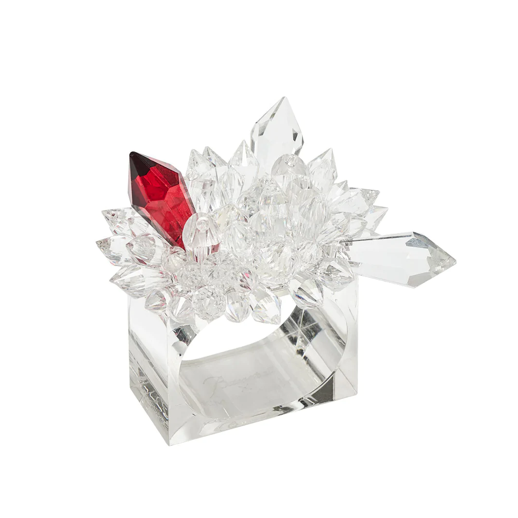 Zénith Napkin Rings in Crystal (Set of 4)