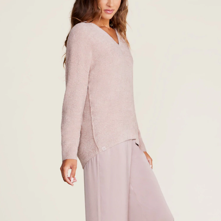 CozyChic Lite V-Neck Seamed Pullover