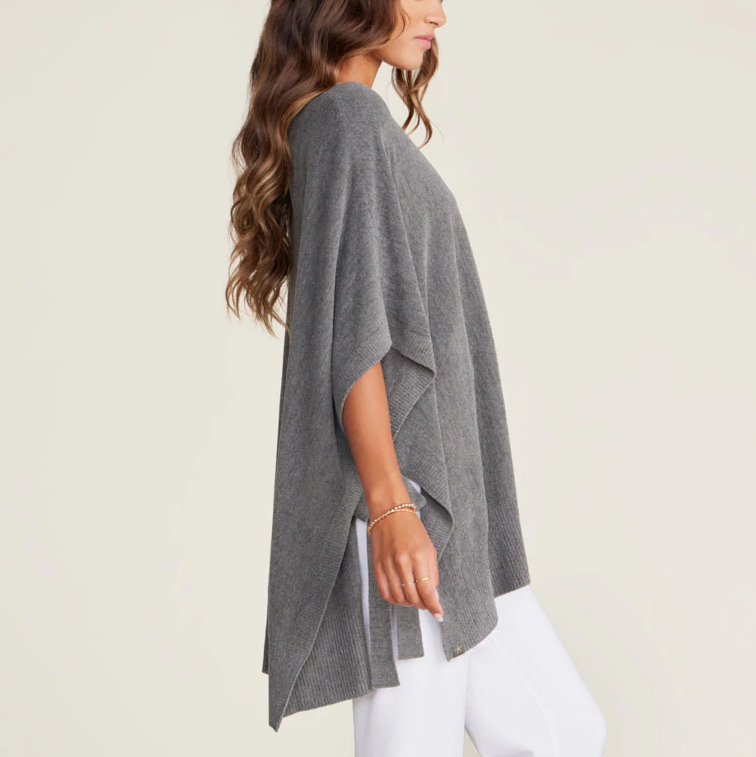 CozyChic Ultra Lite Hi/Low Poncho with Side Tie