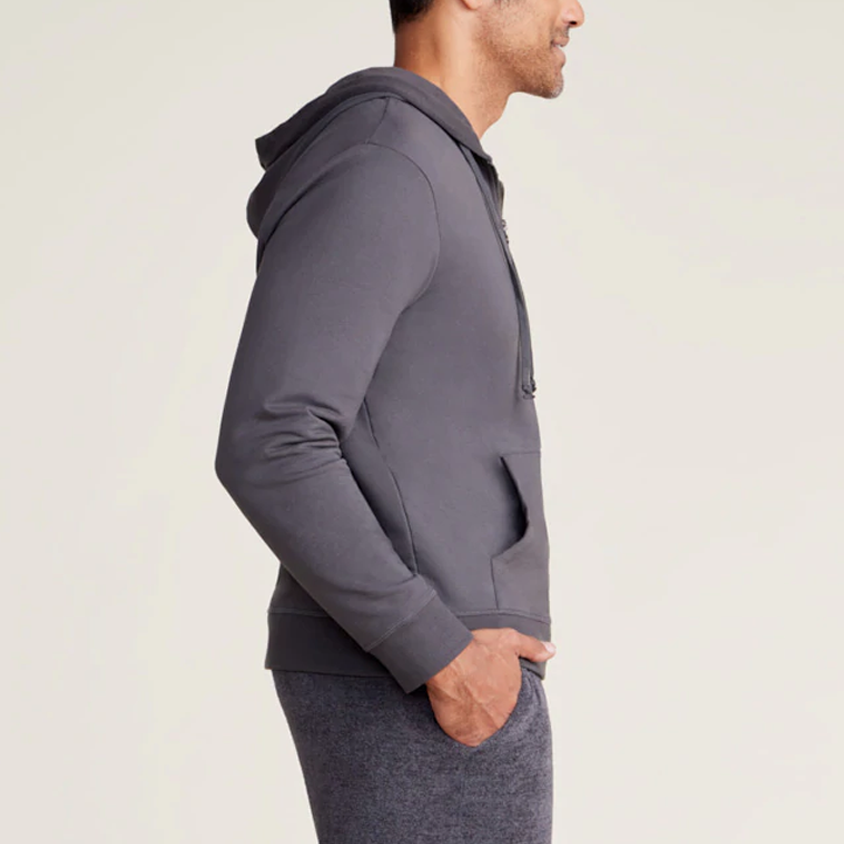 Malibu Collection Men's Pima Cotton Fleece Zip Hoodie