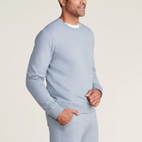 Malibu Collection Men's Pima Cotton Fleece Crew Neck Sweatshirt