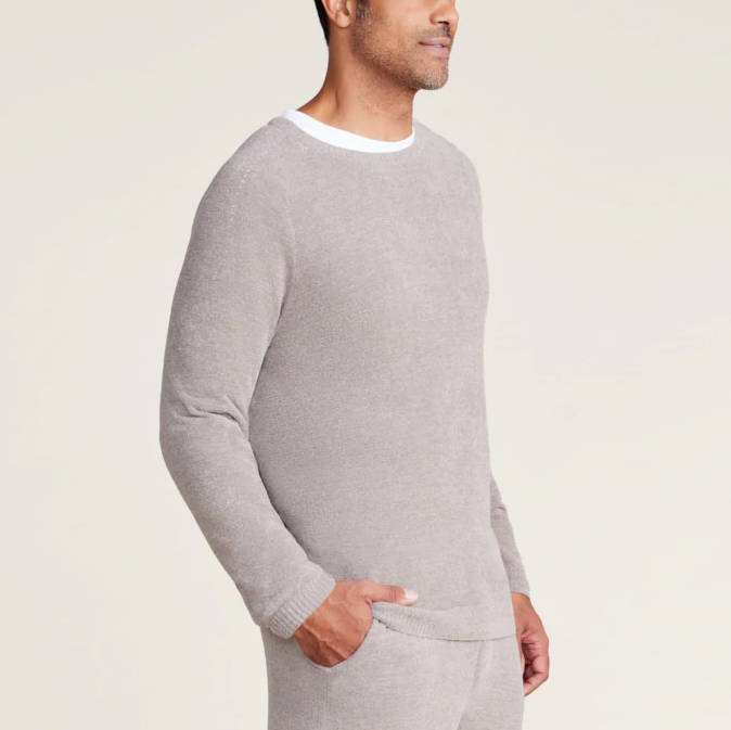 CozyChic Ultra Lite Men’s Raglan Pointelle Pullover