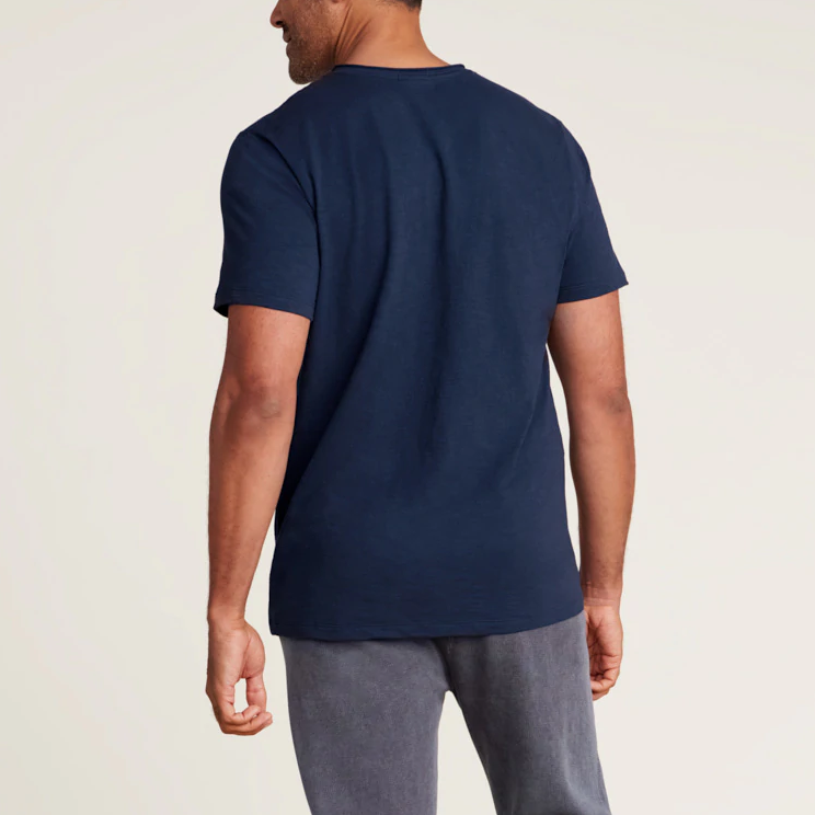 Malibu Collection Men's Slub Cut Neck T-Shirt