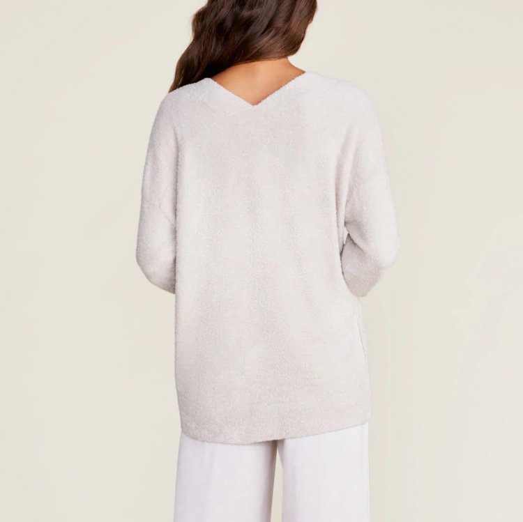 Barefoot Dreams CozyChic Lite® V-Neck Seamed Pullover – Tate and Tilly