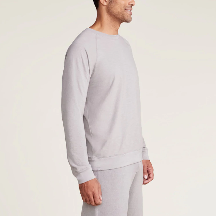 Malibu Collection Men's Slub L/S Raglan