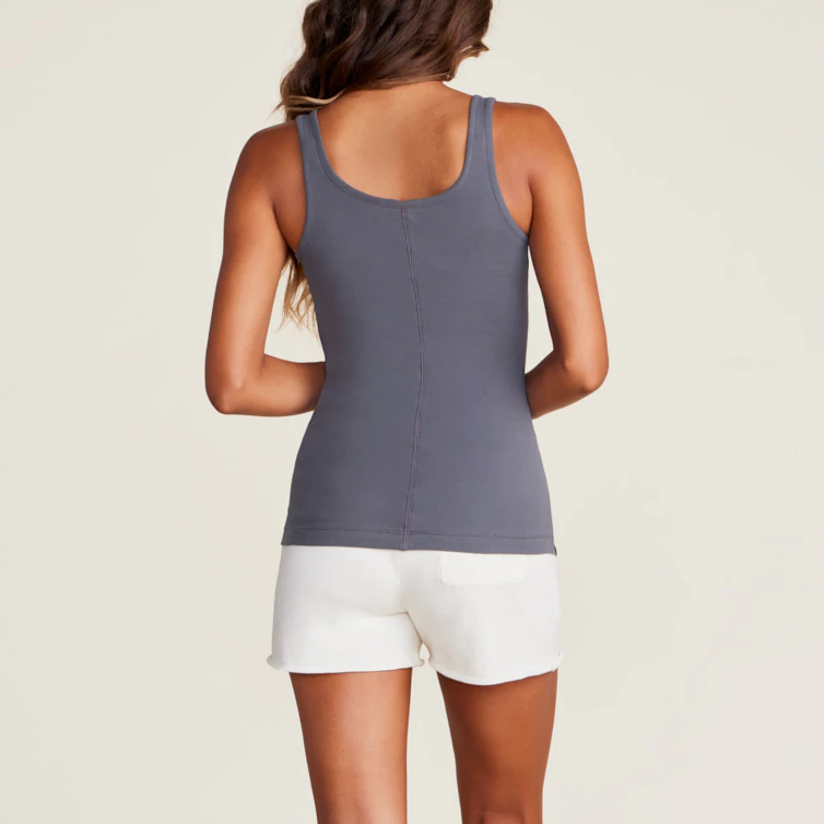 Malibu Collection Organic Rib Scoop Neck Tank