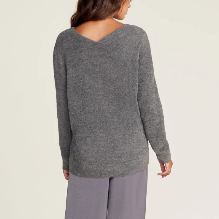 CozyChic Lite V-Neck Seamed Pullover