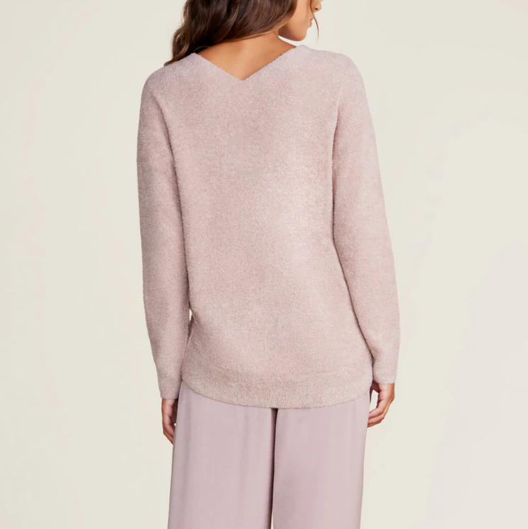 CozyChic Lite V-Neck Seamed Pullover