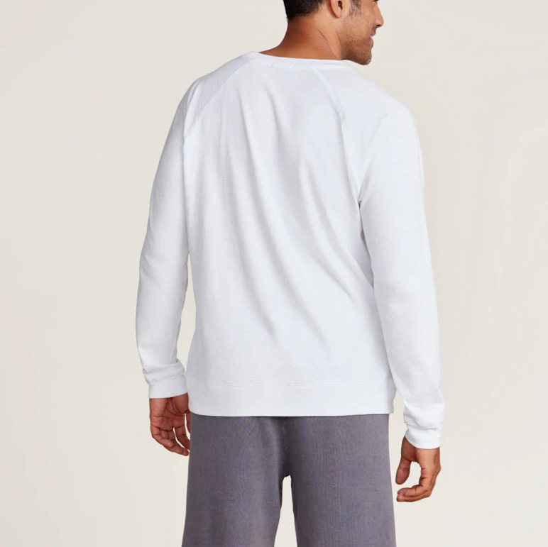 Malibu Collection Men's Slub L/S Raglan