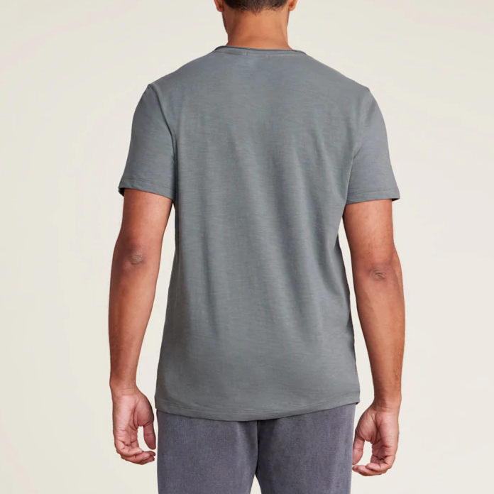 Malibu Collection Men's Slub Cut Neck T-Shirt