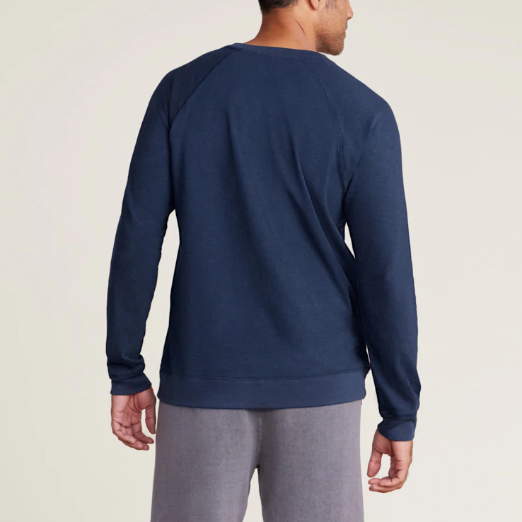 Malibu Collection Men's Slub L/S Raglan