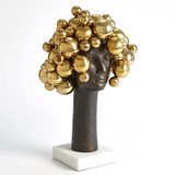 Bubbles For Brains Sculpture - Brass