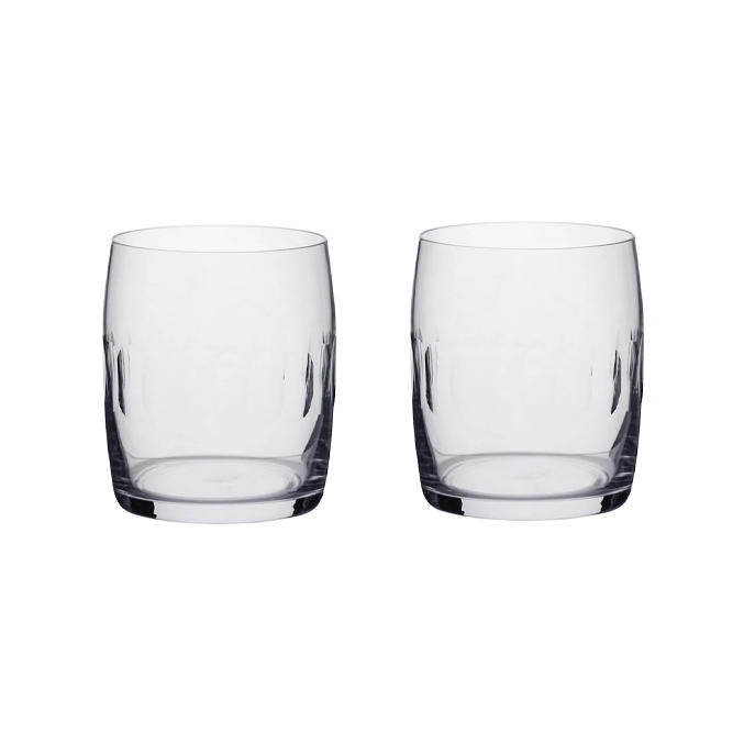 Carafe Tumbler with Lens Design - Set of 2