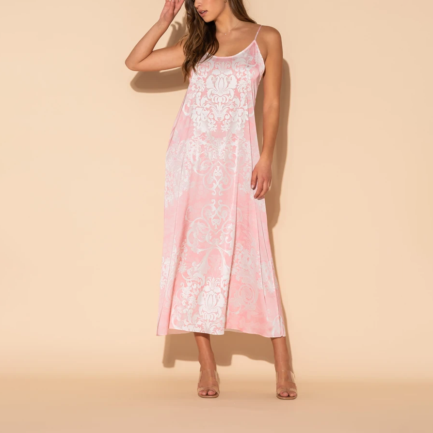 Romantique Pink Long Chemise