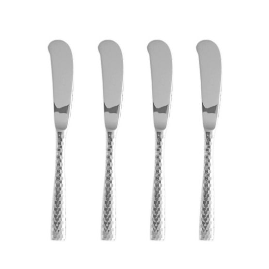 Lucca Faceted  Spreader/Butter Knife - Set of 4