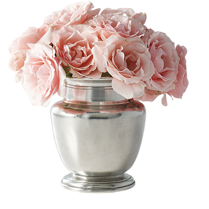 Pewter Petite Rimmed Vase