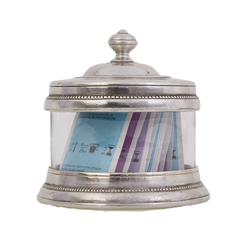 Pewter Glass Canister - XS