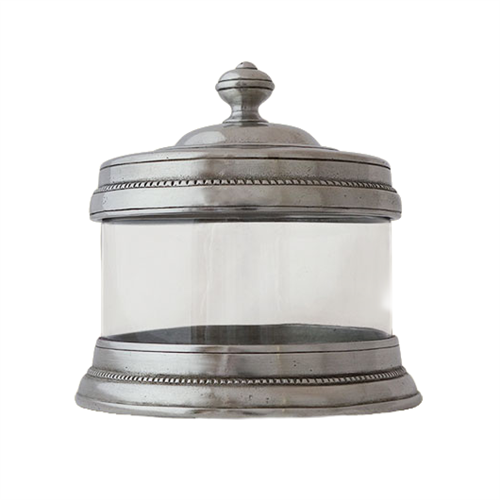 Pewter Glass Canister - XS