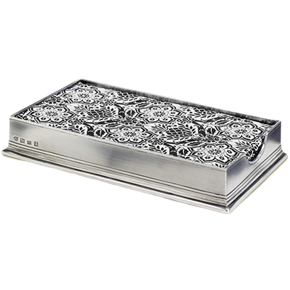 Pewter Guest Towel Box
