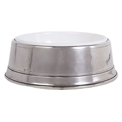 Pewter Pet Bowl