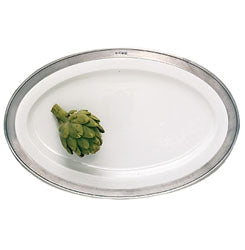 Pewter Large Convivio Oval Serving Platter