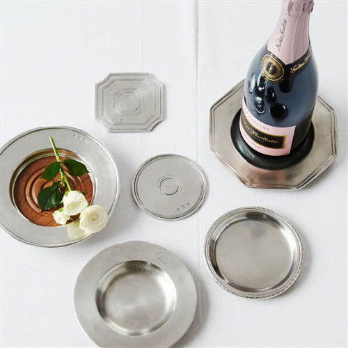 Pewter Round Bottle Coaster