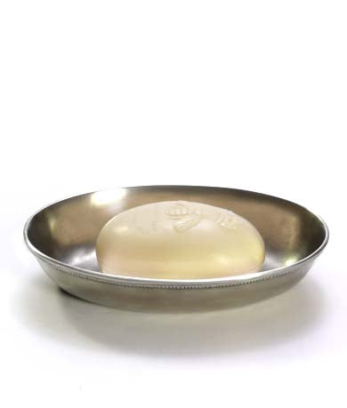 Pewter Oval Soap Dish