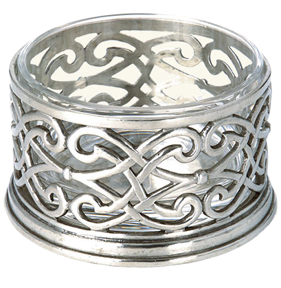 Pewter Cutwork Bottle Coaster