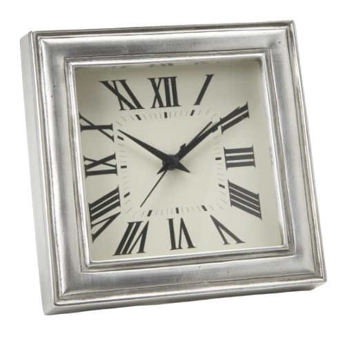 Match Pewter Square Alarm Clock | Maison & Tavola